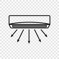 Klimaanlage, Gerät, Ventilator, Reparatur symbol