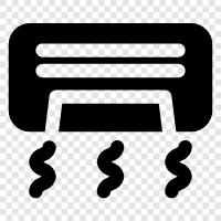 air conditioning, central air, heating, portable air conditioning icon svg