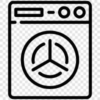 air dryer, clothes dryer, tumble dryer, drying machine icon svg