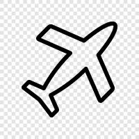 hava, uçak, uçuş, seyahat ikon svg