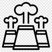 Качество воздуха, AQI, смог, борьба с загрязнением воздуха Значок svg