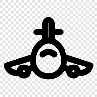 Luft, Fliegen, Flugzeuge, fliegende Maschinen symbol