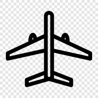 Flugzeug, Jet, Fliegen, Transport symbol