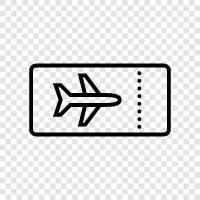 airfare, airline, tickets, travel icon svg