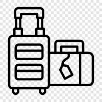 airline, baggage, carryon, checked icon svg