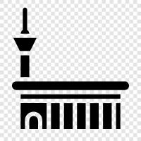 airline control tower, aviation control tower, control tower operator, control tower staff icon svg