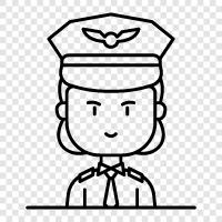 airline pilot, airline pilot salary, airline pilot training, airline pilot career icon svg