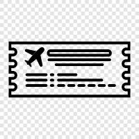 Fluglinien, Flugtarife, Flugreisen, Flugtickets symbol