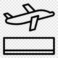 Airplane, Flying, Flight, Takeoff icon svg