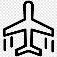 Flugzeug, Flugreisen, Fliegen, Reisen symbol