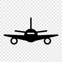 airplane, flying, takeoff, landing icon svg