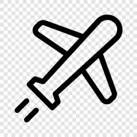 airplane, flying, flying machine, airplane parts icon svg