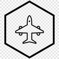 Flugzeug, fliegen symbol