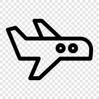 airplane, flying, flying machine, airplane parts icon svg