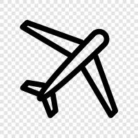 airplane, flying, take off, landing icon svg