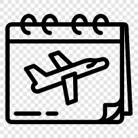 airplane, flying, take off, landing icon svg