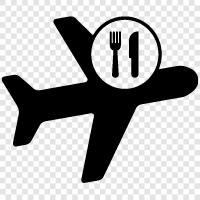 airplane food, airplane food for travel, airplane food for work, plane meal icon svg