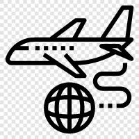 Airplane, Flying, Transportation, Flight icon svg