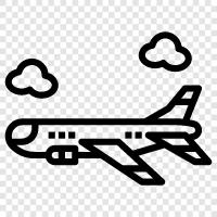 Flugzeug, fliegen, fliegende Maschine, Flugzeuge symbol