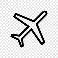 Airplane tickets, flying, airplane parts, airplane rental icon svg