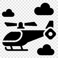 Flugzeug, Hubschrauber, Rotor, Aufzug symbol