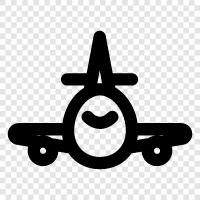 Flugzeug, fliegen, Reisen, Urlaub symbol