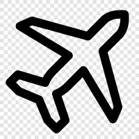 Flugzeug, fliegen, reisen symbol