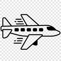 airplane, aviation, airplane travel, flying icon svg