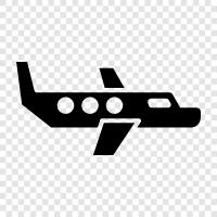 Flugzeug, Fliegen, Luftfahrt, Flugreisen symbol