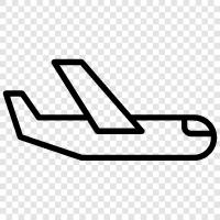 Flugzeug, fliegen, fliegende Maschine, Flugzeugteile symbol