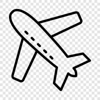 airplane, flying, flying machine, airplane parts icon svg