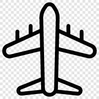 Flugzeug, fliegen, fliegende Maschine, Flugzeugtechnik symbol