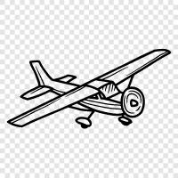 airplane, flying, flying machine, airplane parts icon svg