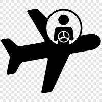 airplane, pilot, flying, travel icon svg