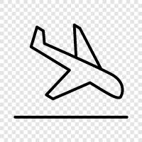 Airplane, Landing, Flight, Simulator icon svg