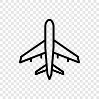 airplane, flying, flying machine, airplane parts icon svg