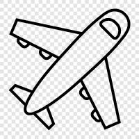 Flugzeug, fliegen, reisen, Flug symbol