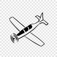 airplanes, flying, lift, propellers icon svg