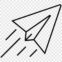 airplanes, flying, toy, paper plane icon svg