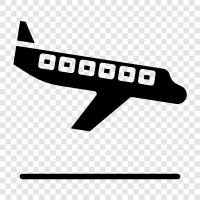 airport, airfield, landing icon svg