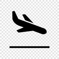 airport, landing, touchdown, runway icon svg