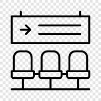 Аэропортный зал, деловой зал, домашний зал, международный зал отдыха Значок svg