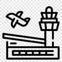 Airport, Transportation, Travel, Airline icon svg