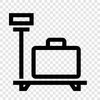 airport weight scales, airline scales, luggage scales, cargo scales icon svg