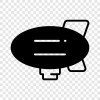 airship, blimp, dirigible, airship airship icon svg