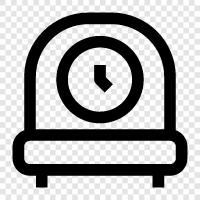 alarm clock, watch, time, time zone icon svg