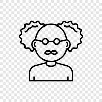 Albert, physicist, genius, theory of relativity icon svg