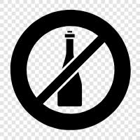 Alcohol, No Drinking Alcohol, Alcoholism, No Drinking and Driving icon svg