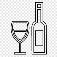 alcohol, red, white, Wine icon svg