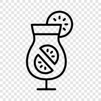 Alcohol, Drinks, Tonic, Cocktail icon svg